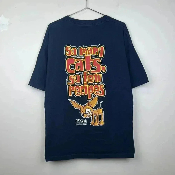 Psycho Chihuahua Graphic Tee - So Many Cats, So Few Recipes! - Picture 1 of 8